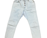 ONE TEASPOON x One Womens Boyfriend Jeans Vintage Denim Saints Light Blue S - $60.52