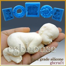 3D Silicone Soap/sugar/fondant/chocolate Mold - Lifelike/Newborn Baby Chloe - £47.47 GBP