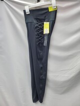 All In Motion Women's Medium Brush Sculpt Corded High Rise Leggings Black  image 4