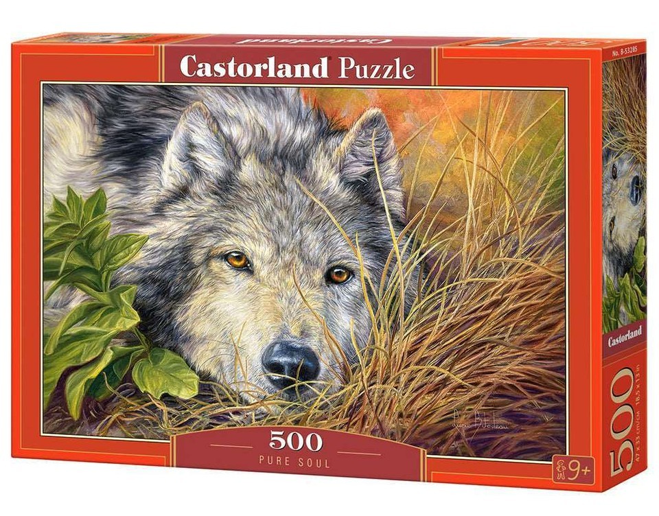 500 Piece Jigsaw Puzzle, Pure Soul, Animal puzzle, Wolf, Nature puzzle, ... - $33.74