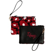 Georgia Claire 2 sided Vegan Leather - Sequin Clutch Wristlet by Desden - £12.68 GBP