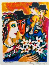 Zamy Steynovitz Lovers Serenade Hand Signed Limited  Serigraph on Paper - £29.60 GBP