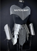 Authentic Medieval Women&#39;s Steel Armor Set , Cosplay Costume, Handcrafte... - $119.00