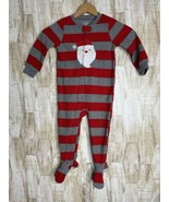 Carters Just One You Toddler 2T Boys Footed Fleece Sleeper Pajamas Santa... - $249.41 MXN