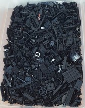 Lego Color Sorted Lot Black 4 + Pounds Assorted Pieces Bricks LBS - £19.25 GBP