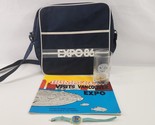 Expo 86 Lot Shoulder Bag Hump Free Book Ernie Watch Tumbler Glass Vancou... - $48.37