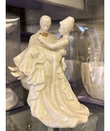 8” Groom Carrying Bride wedding cake topper Ivory Gold collection Statue... - £20.16 GBP