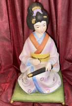 Vintage Fred Roberts Company San Francisco Japan Giesha Doll Music Box/Statue - £59.79 GBP