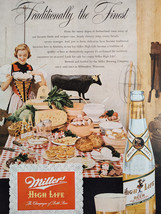 1951 Esquire Original Art Ad Advertisements MILLER HIGH LIFE Beer Paris Belts - £8.44 GBP
