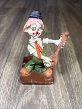 Davar Originals Taiwan Hobo Clown Figurine Playing Mandolin - $10.99