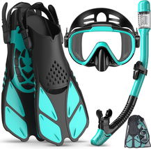 Snorkeling Gear for Adults Men Women,4 in 1 Snorkel Set - £45.29 GBP