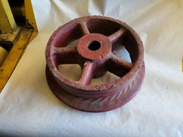 Vintage Cast Iron / Steel  Railroad Mining Wheel 11-1/2 Wheel 14&quot; Dia.at Flange - £114.06 GBP