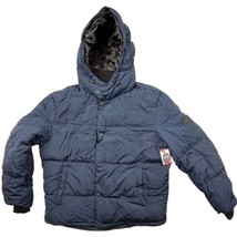 Lucky Brand Mens Hooded Heavy Puffer Coat Jacket Navy Blue Size XL - £24.46 GBP