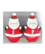 Ceramic Santa Claus Salt and Pepper Shakers - £9.58 GBP