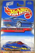 2000 Hot Wheels #35 Kung Fu Force Series 3/4 SHADOW JET lI Blue w/Unpainted Base - $8.25