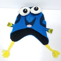 Disney Winter Hat Finding Dory Warm Big Eyes Child Blue Knitted Nemo Beanie - £15.81 GBP