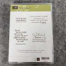 Stampin&#39; Up Rubber Stamp Set Pursuit of Happiness Set # 121970 - £5.45 GBP