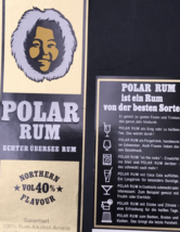 2 Diff VTG Polar Overseas Rum Liquor Bottle Front &amp; Back Label - $23.21