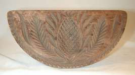 Antique Pennsylvania Carved Softwood Half-round Pineapple Design Butter ... - $547.77