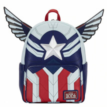 Marvel - Falcon &amp; Winter Soldier Captain America Backpack by LOUNGEFLY - £68.01 GBP