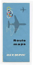 Olympic Airways Route Maps 1960 - $38.57