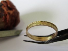 Wedding ring. 14k yellow gold Wedding ring for men/women. UNIQUE handmade ring.  - £316.72 GBP