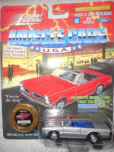 Johnny Lightning Muscle Cars Grey &quot;&#39;65 GTO&quot; Mint On Sealed Card 1/64 Scale - £3.93 GBP