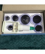 CHINESE MASSAGE THERAPY SET OF 6 Plastic MASSAGE CUPS CUPPING JARS حجامة - $32.92 CAD