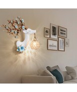 American deer head wall lamp Wall-mounted lamps in living room aisle - $492.14 CAD
