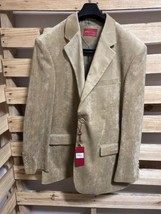 Pical Camel Suede Sport Coat Dress Suit Jacket Blazer Men&#39;s Size 44R  KG JD - £78.22 GBP