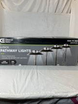 Commercial Electric Low Volt 20” Metal LED Pathway Lights, 4-Pack, Bronze Finish - $46.74