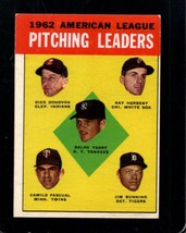 1963 Topps #8 TERRY/DONOVAN/HERBERT/PASCUAL/BUNNING Ex Al Pitching *X103042 - £6.07 GBP