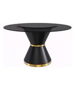 LeisureMod Qorvus Mid-Century Modern Round Dining Table with 60&quot; Top and... - $23,824.25 MXN