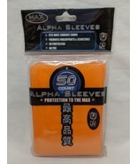 (1) (50) Pack Max Protection Orange Standard Size Alpha Sleeves #7050L FO - $16.29 CAD