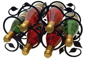 6 Bottle Metal Wine Rack