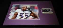 Terrell Suggs Framed 11x17 Game Used Jersey &amp; Photo Display Ravens - £54.17 GBP