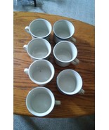 Set of 7 Olde Town Collection Coffee Mugs Blue Line Stoneware? Japan - £19.54 GBP