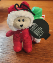 NWT Starbucks Christmas 2021 Red Bearista Mini Bear Ornament 195th EDITION - $14.80