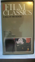 Call It Murder (Vhs) Bogart, Clamshell - £8.04 GBP