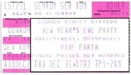 Rare Terre Concert Ticket Stub Décembre 31 1992 Orlando Florida - £33.00 GBP