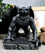 Ebros Winged Demonic Gargoyle Statue Gothic Night Crawler Sentry Stone D... - $40.66 CAD