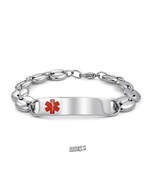 Personalized 8-1/2&quot; Medical ID Bracelet Item Stainless Steel Personalize... - $51.95 CAD