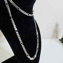 Monet Jewelry Womens Necklace Figaro Silver Tone Chain 30&quot; Long Fashion ... - $36.47