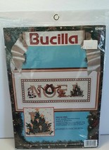 Bucilla Counted Cross Stitch Kit #82600 Christmas FESTIVE NOEL  Santa 8" x 20"  - $12.95
