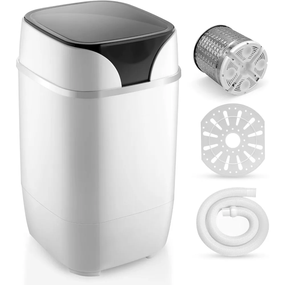 Portable Machine Full-Automatic Compact Washer with Washing Programs Ide... - $200.54