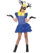 Girls Minion Evil Master Hooded Dress Gloves 3 Pc Halloween Costume-size... - £19.89 GBP