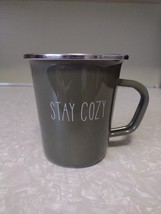 Project 62 Logo “Stay Cozy” Green Porcelain Enamel Metal Coffee Tea Mug 14 oz - £7.41 GBP