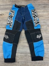 Vintage Fox 360 Motocross Dirt Bike Racing Pants Royal Blue/Black Youth Size 26 - £31.65 GBP