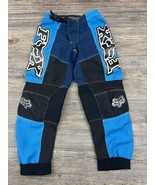 Vintage Fox 360 Motocross Dirt Bike Racing Pants Royal Blue/Black Youth ... - £31.92 GBP