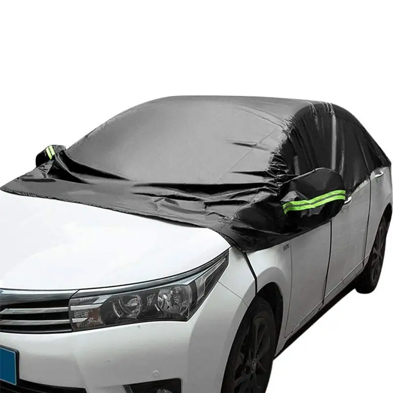 Universal Half Car Cover Rain Frost Snow Dust Waterproof Protection Exterior Car - £40.81 GBP+